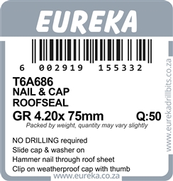 T6A686 - Roof Nail & Cap -T6A686_label_T
